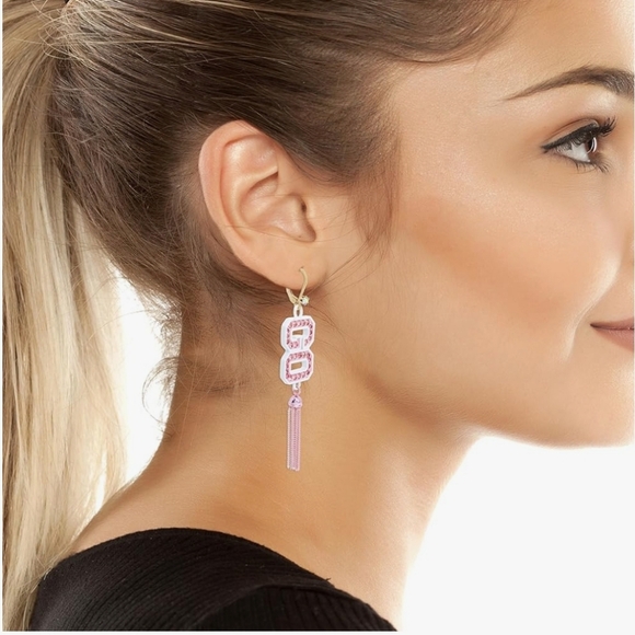 🏷 CLEARANCE! Betsey Johnson Go Team Mis-matched Dangle Earrings - Picture 3 of 6